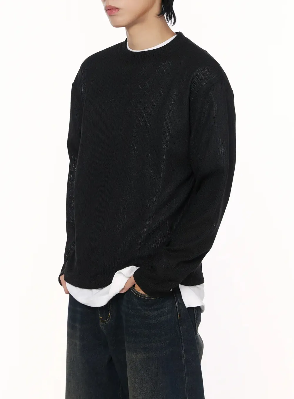Men's Waffle Knit Crewneck T-Shirt