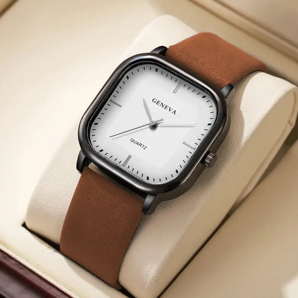 Geneva Square Dial Watch
