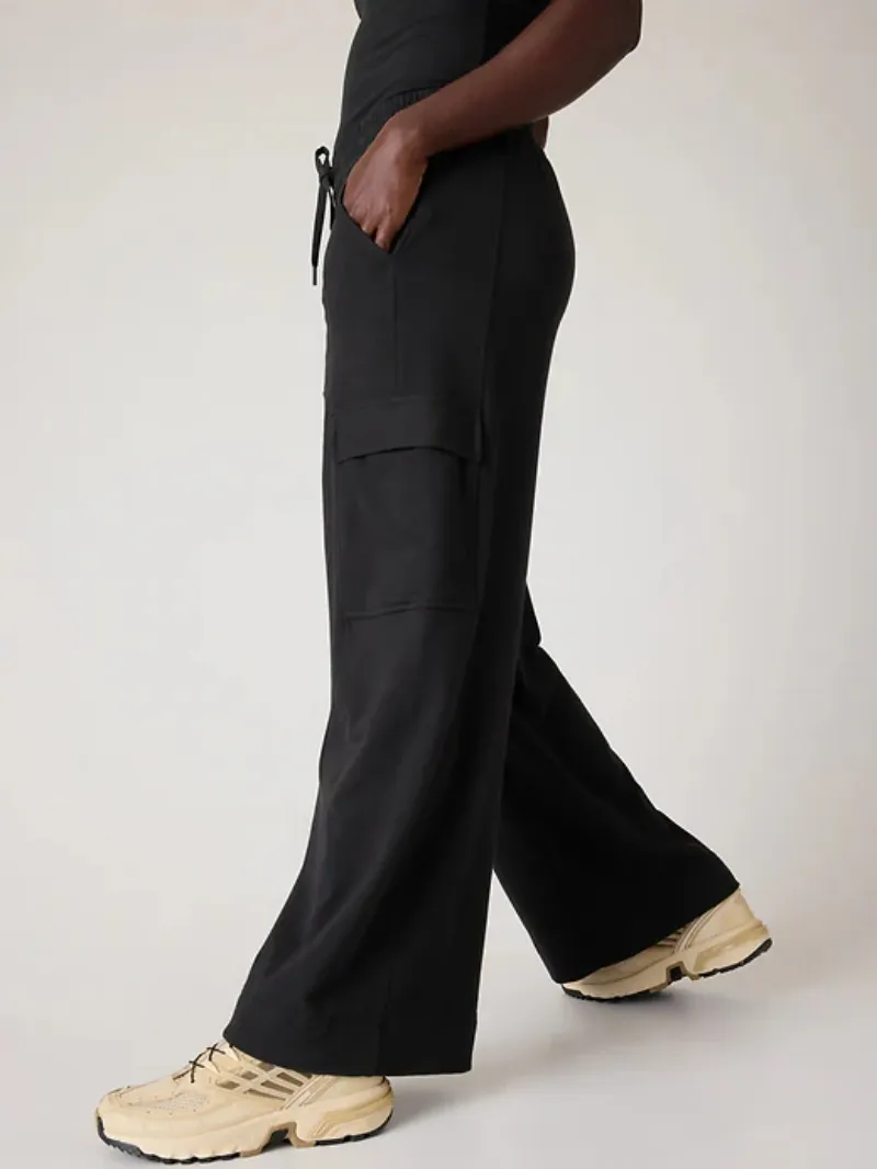 Wide-Leg Cargo Pants For Edgy Casual Style