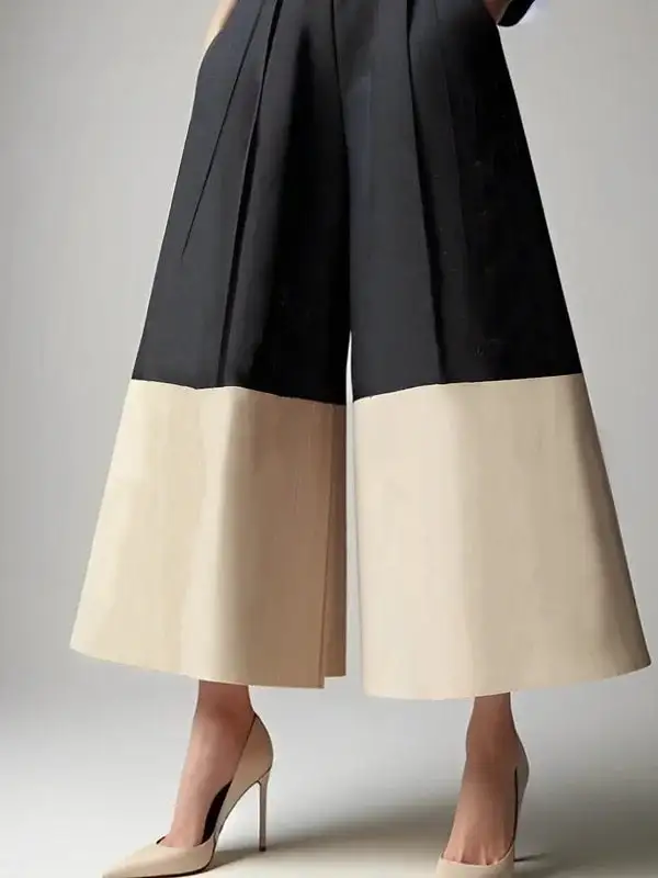 Women's Refined Fit High Waist Loose Fit Pleated Pants