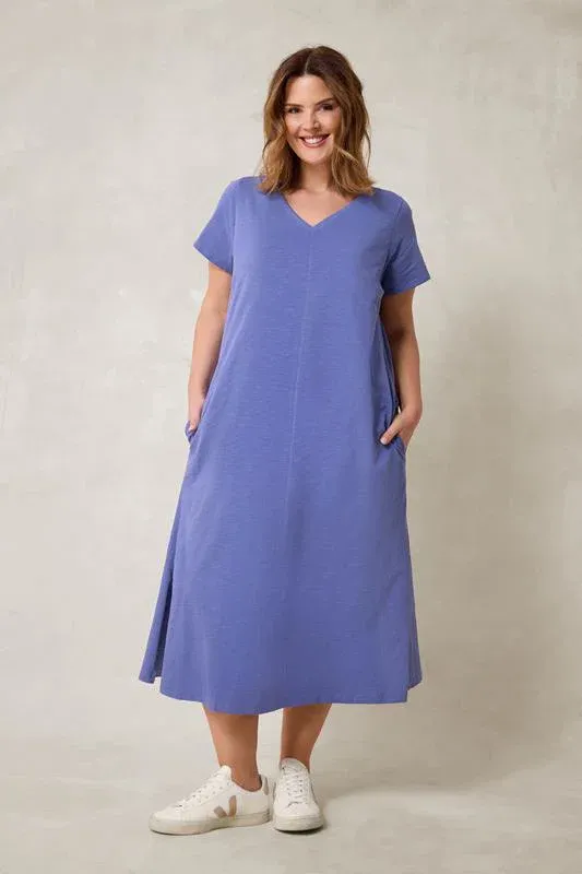 Bright Blue Premium Cotton Dress