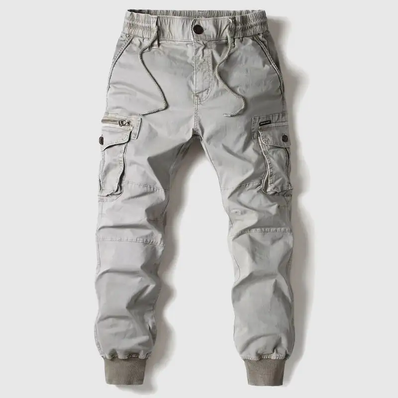 Men's Slim Fit Jogger Pants Pockets Casual Cargo Pants