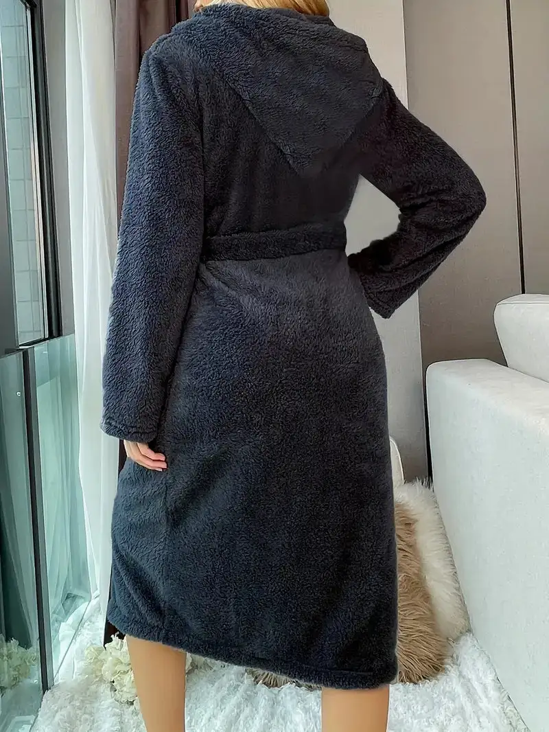 Classic Hooded Fleece Robe