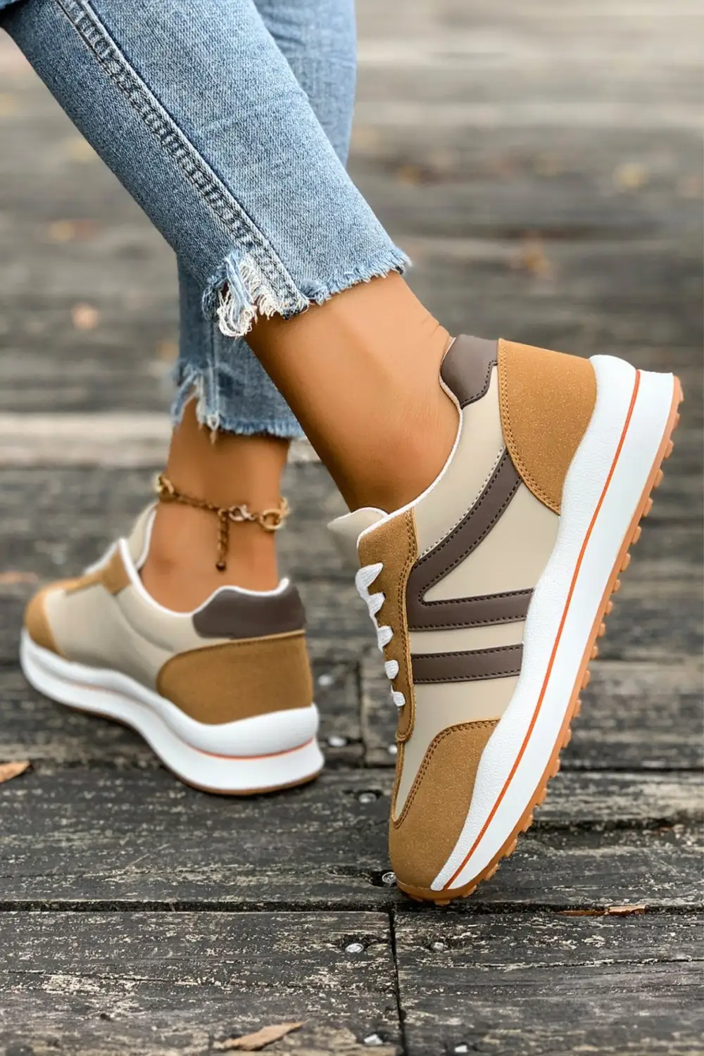 Active Lace Colorblock Sneakers