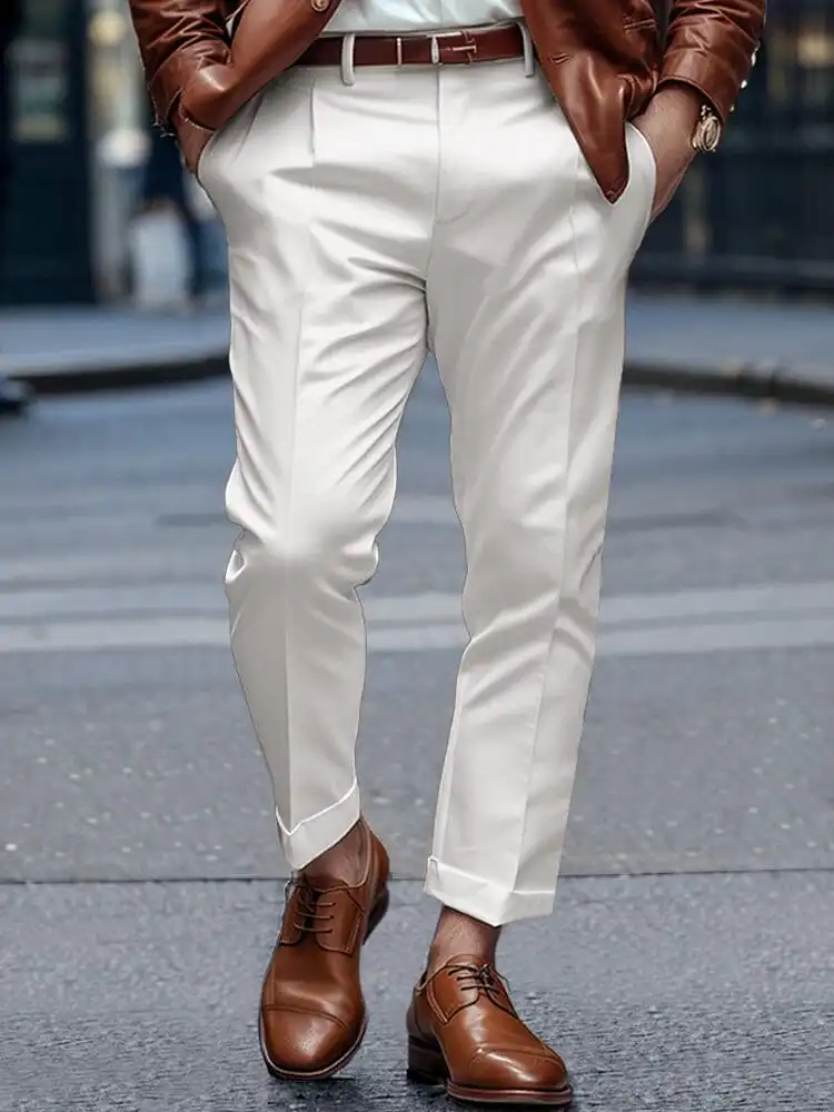 Relaxed Cargo Pocket Dress Pants