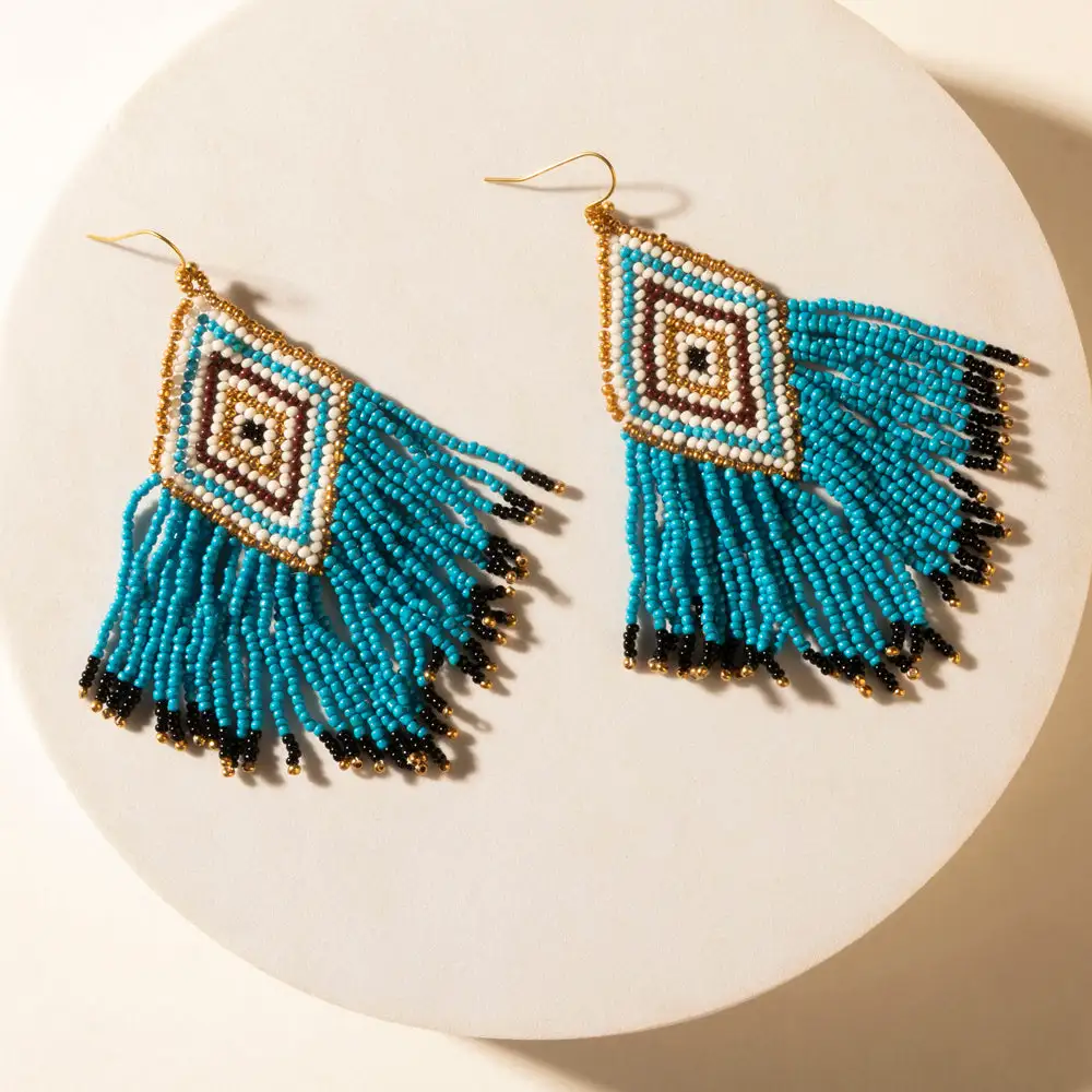 Floral Fringe Earrings