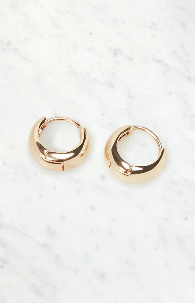 John Galt Dome Hoop Earrings