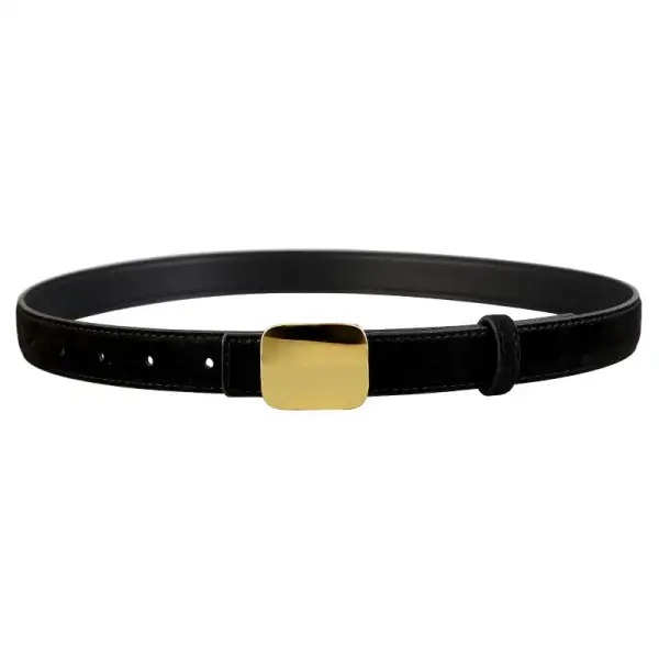 Rugged Statement Buckle Waist Belt