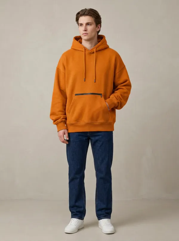 Unisex Clean Style Casual Hoodie