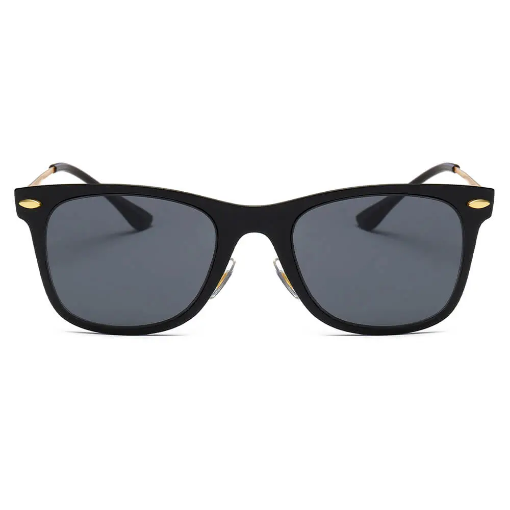 Classic Horn Rimmed Rectangle Sunglasses