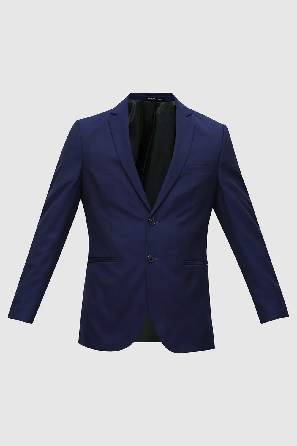 Blue Slim Fit Suit-Set Blazer