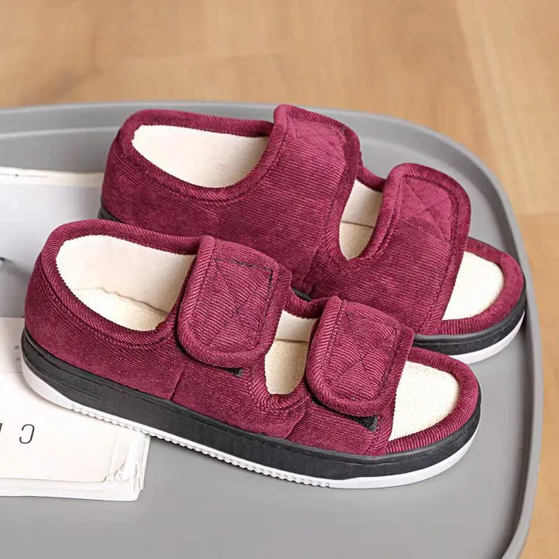 Woven Upper Slide Sandals