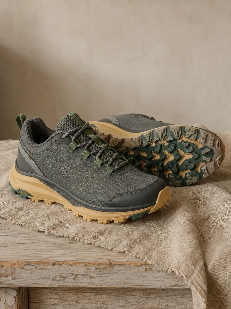 Women's Momentum Outdoor Hiking Topographic Map Printed Sneakers