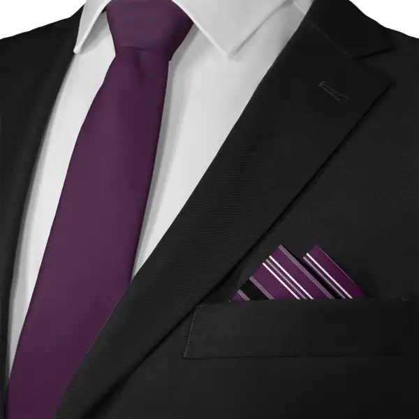 Refined Versatile Striped Pocket Square