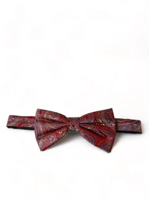 Tailored Paisley Silk Bow Tie