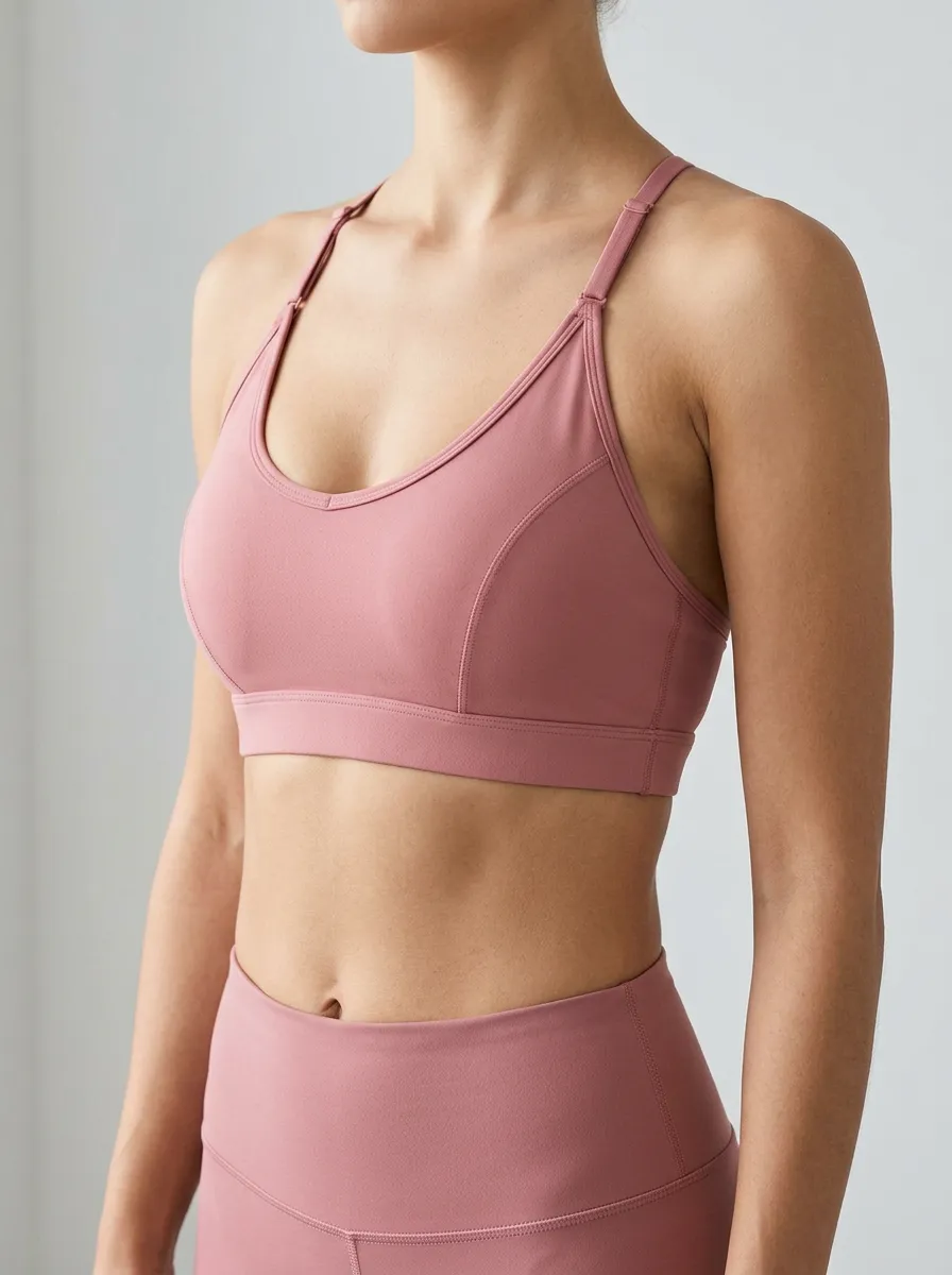 Women's Scoop Neck Racerback Zip Front Movement Sports Bra