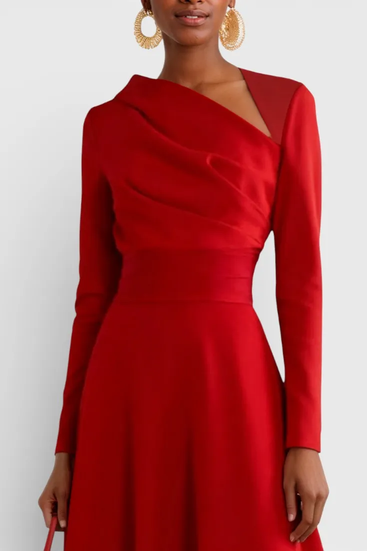 Asymmetric Midi Dress