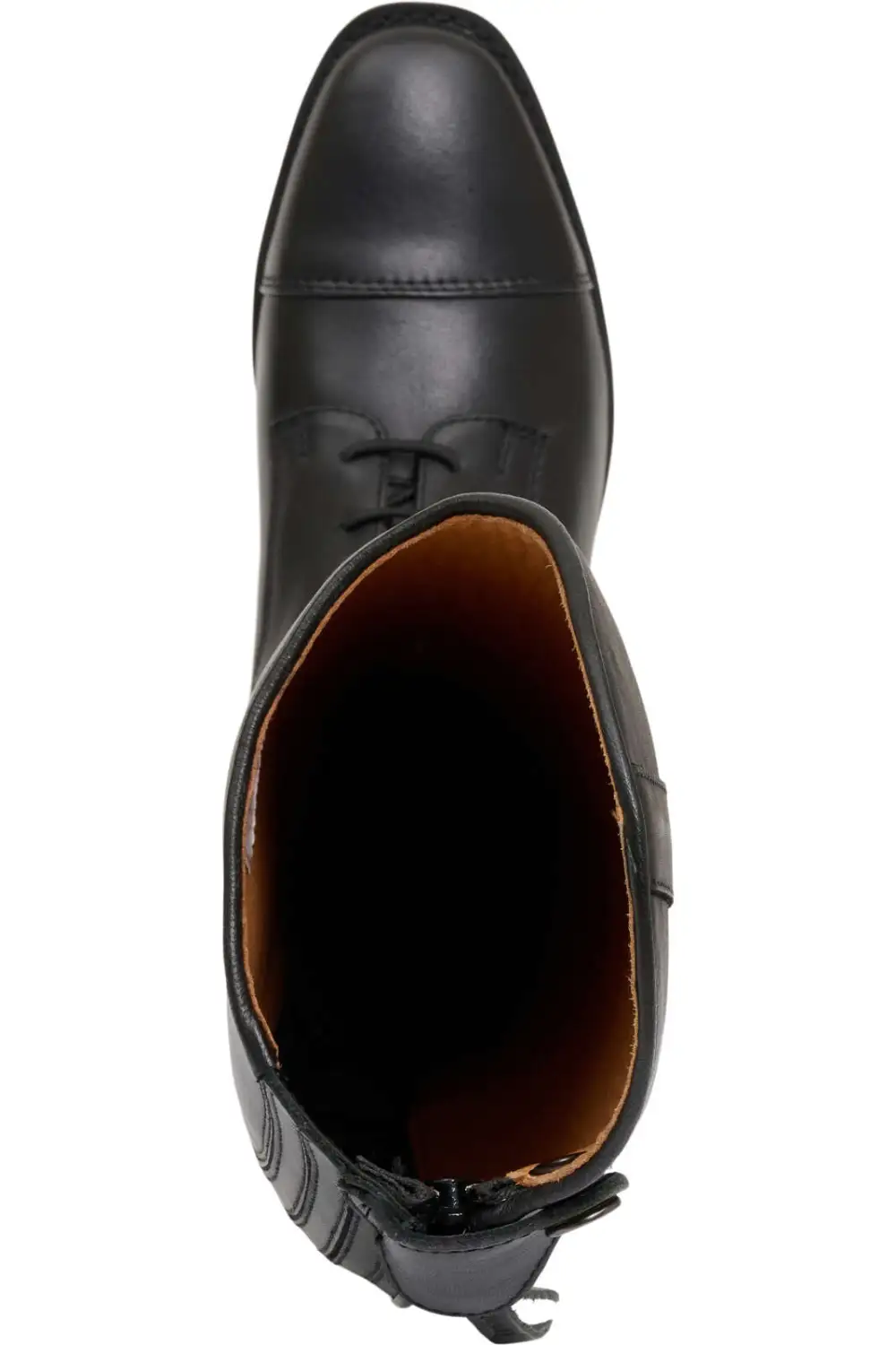 Refined Equestrian Leather Tall Riding Boots