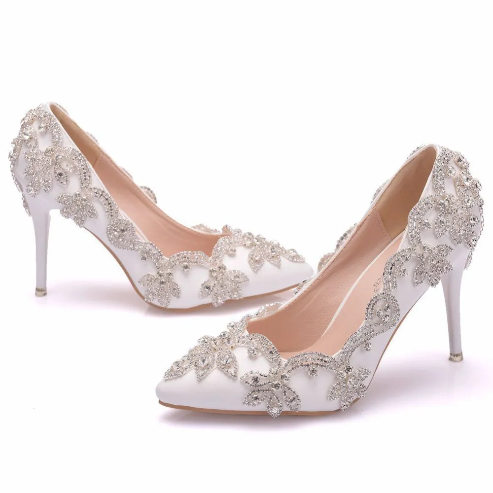 Stiletto Heel Rhinestone Evening Ready High Heels