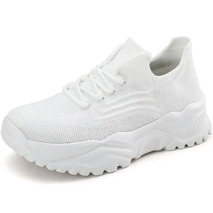 Round Toe Platform Athletic Shoes