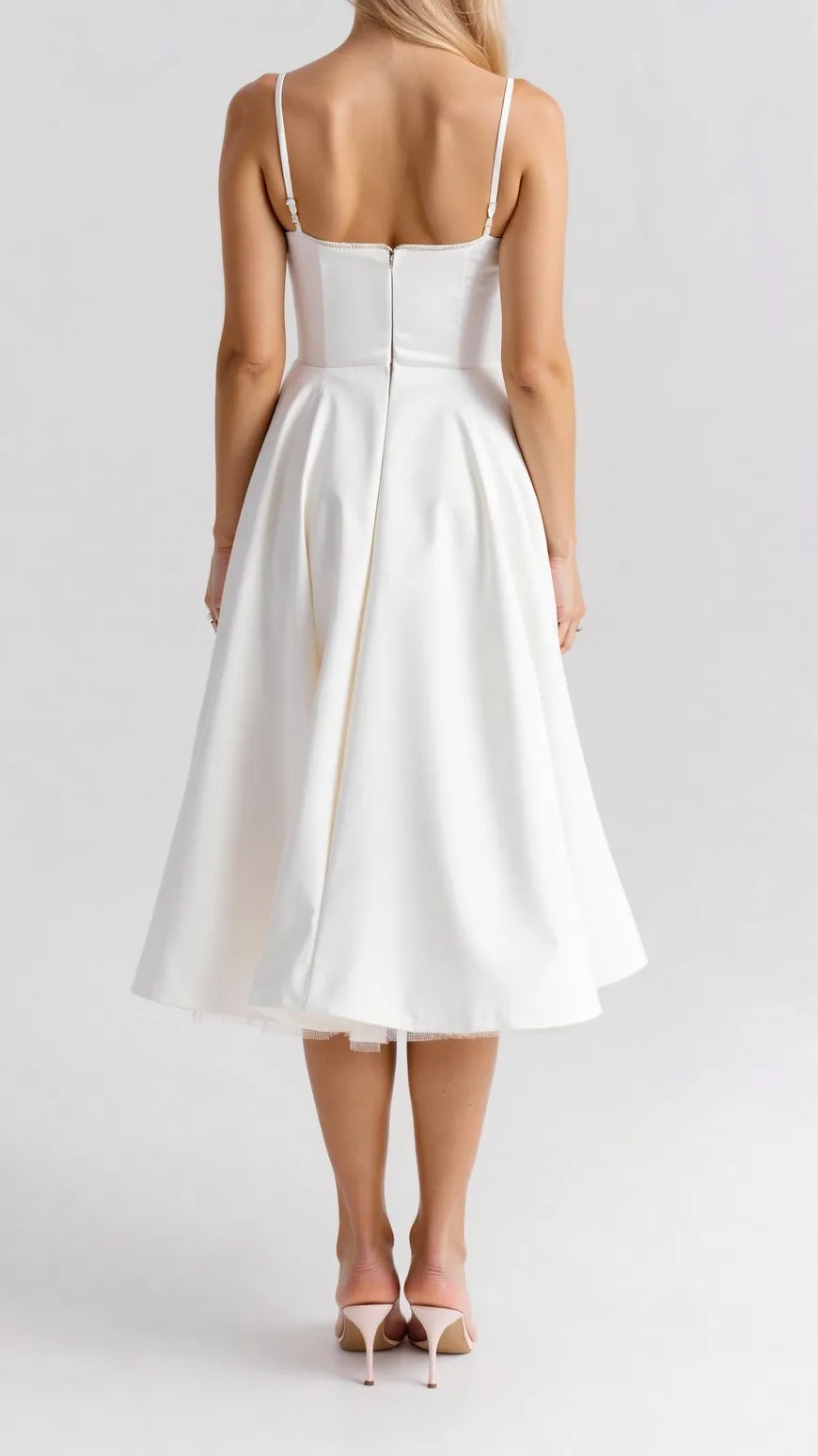 Tulle Pocket Midi Dress