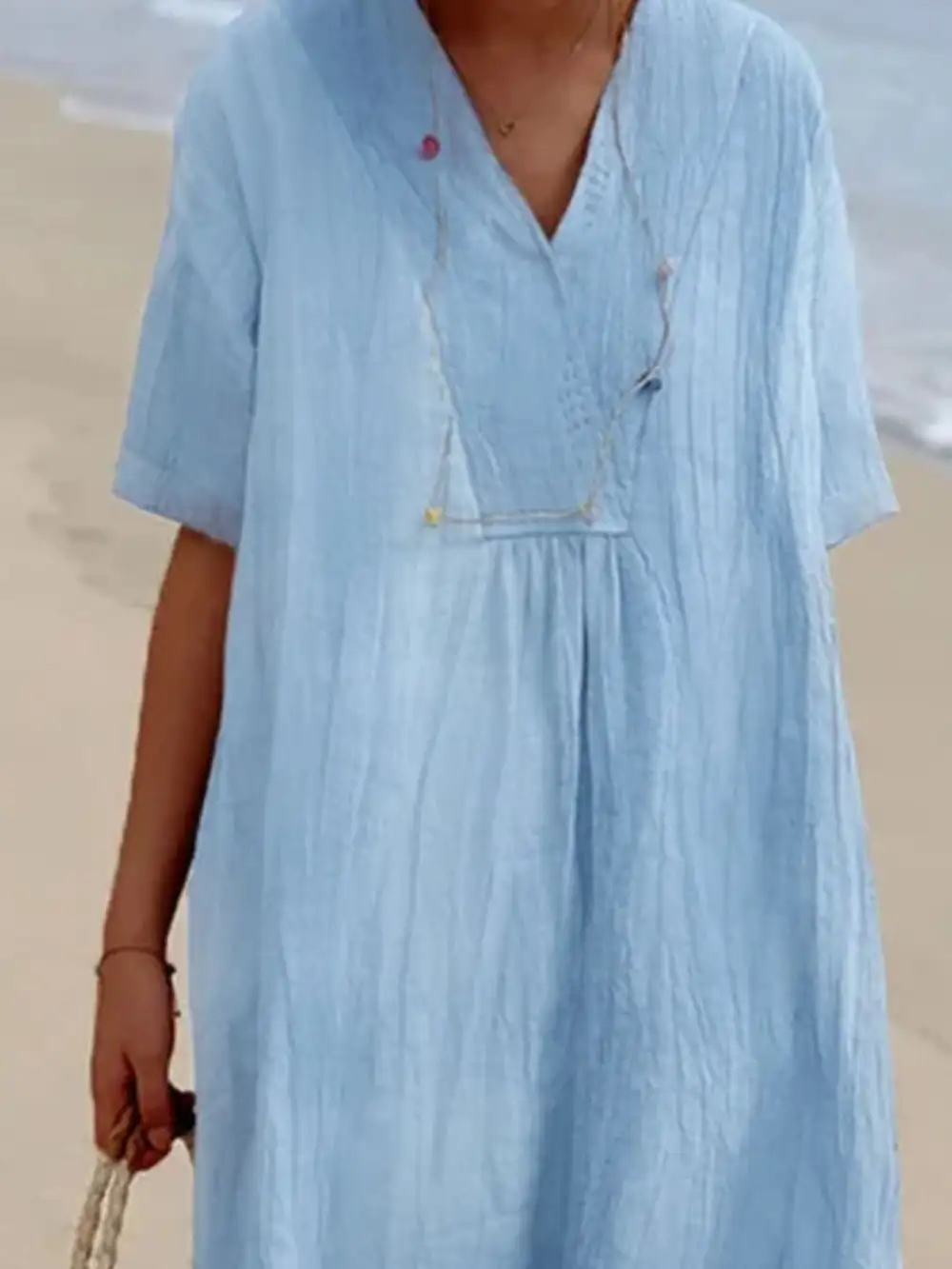 Short Sleeve Midi Dress
