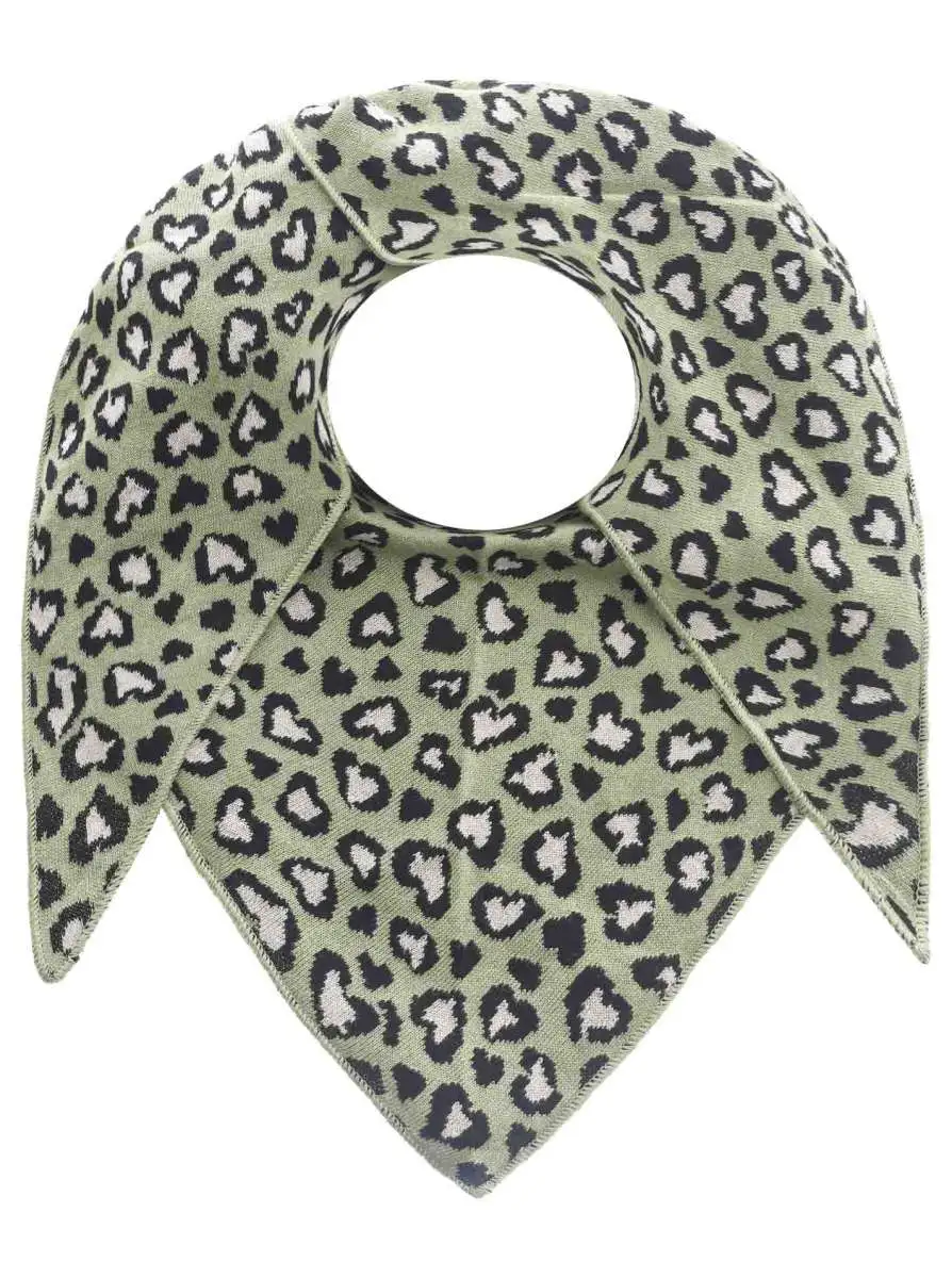 Layered Cotton Wool Leopard Pattern Fashion Scarf