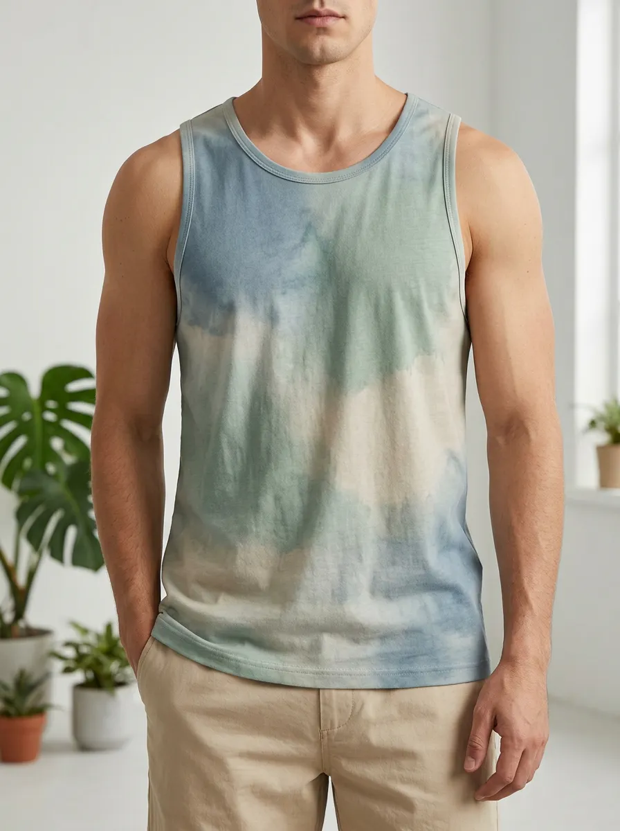 Men's Tie Dye Tank Top