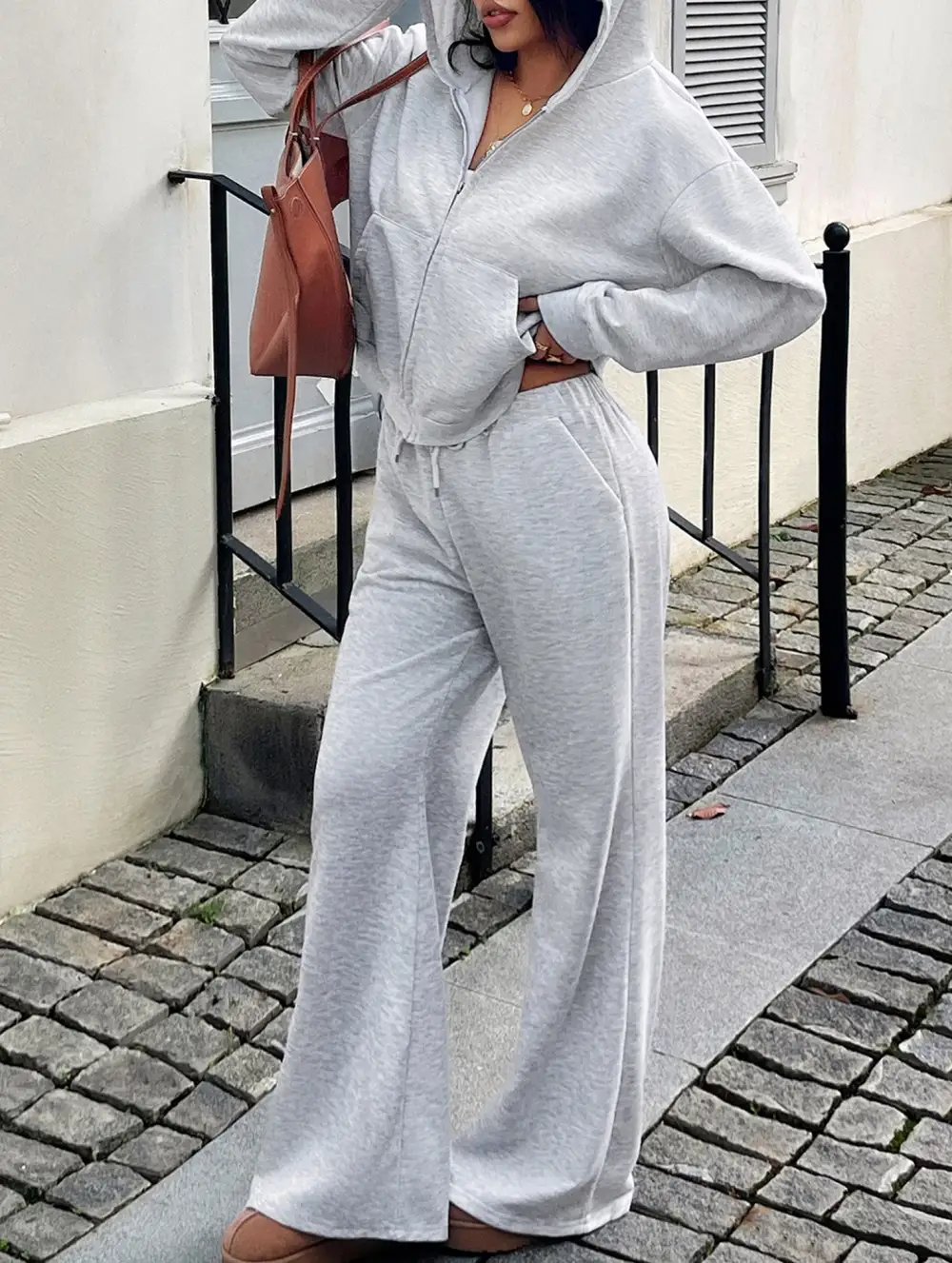 Sports Hoodie Jacket Pants Set