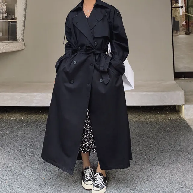 Structured Belted Trench Coat