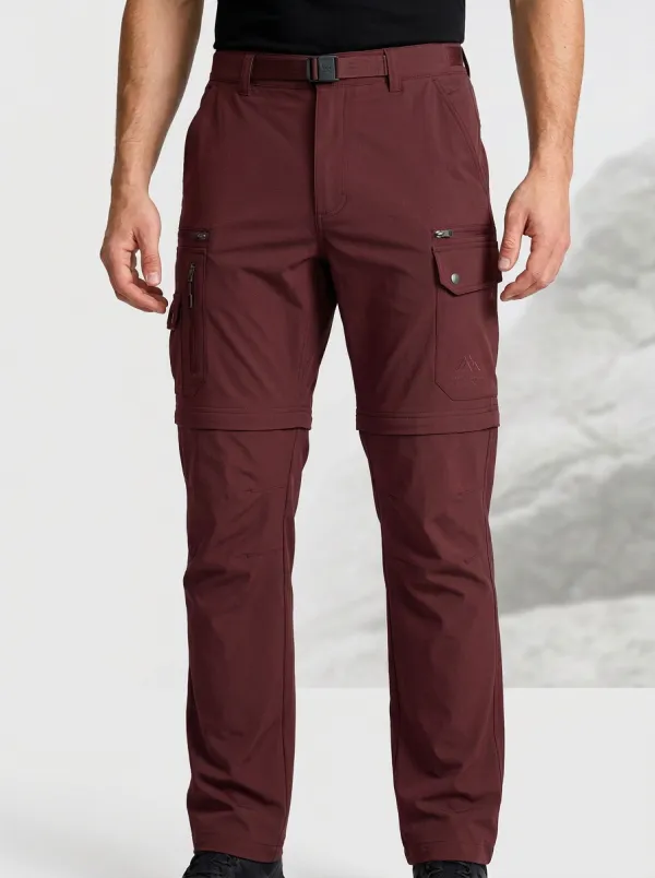 Men's Expedition Utility Mountain Graphic Waterproof Zip Tactical Cargo Pants