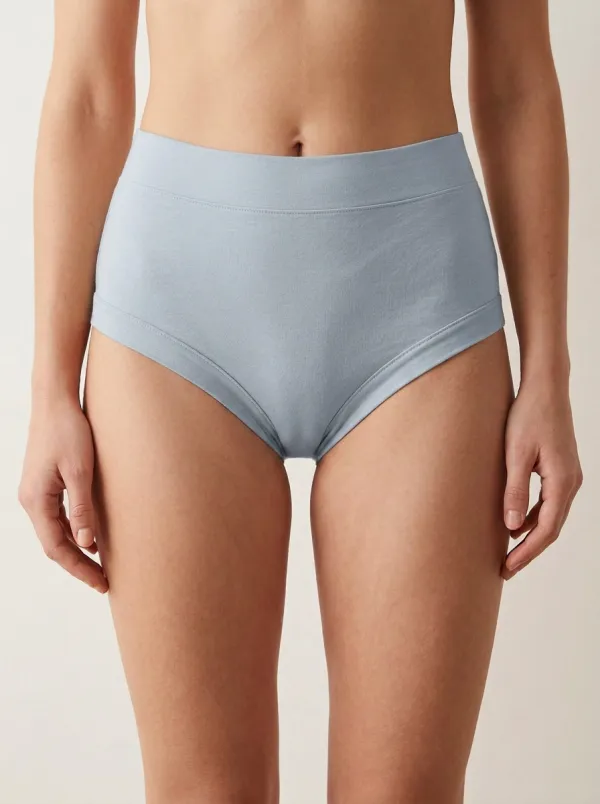 Classic High-Waisted Solid Look Women's Panties