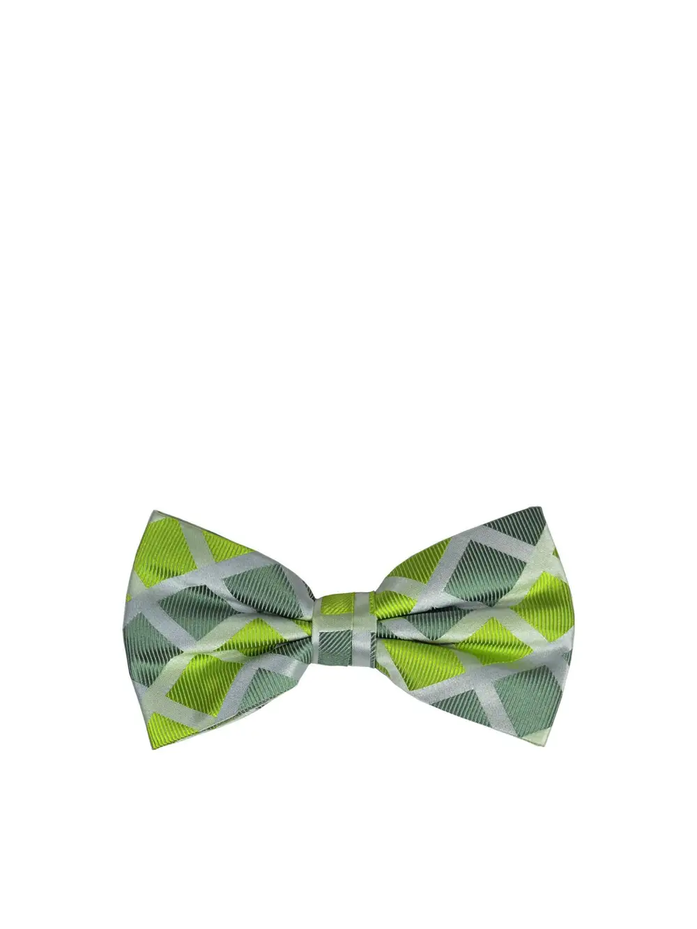 Sharp Checkered Silk Bow Tie