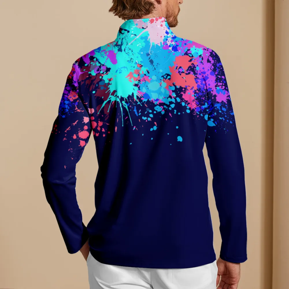 Clean Line Lightweight Long Sleeve Pullover Golf Shirt
