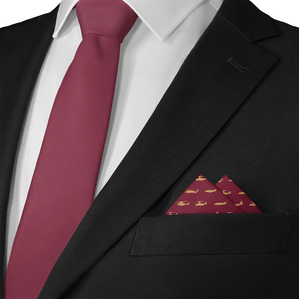 Modern Decorative Military Motif Pocket Square