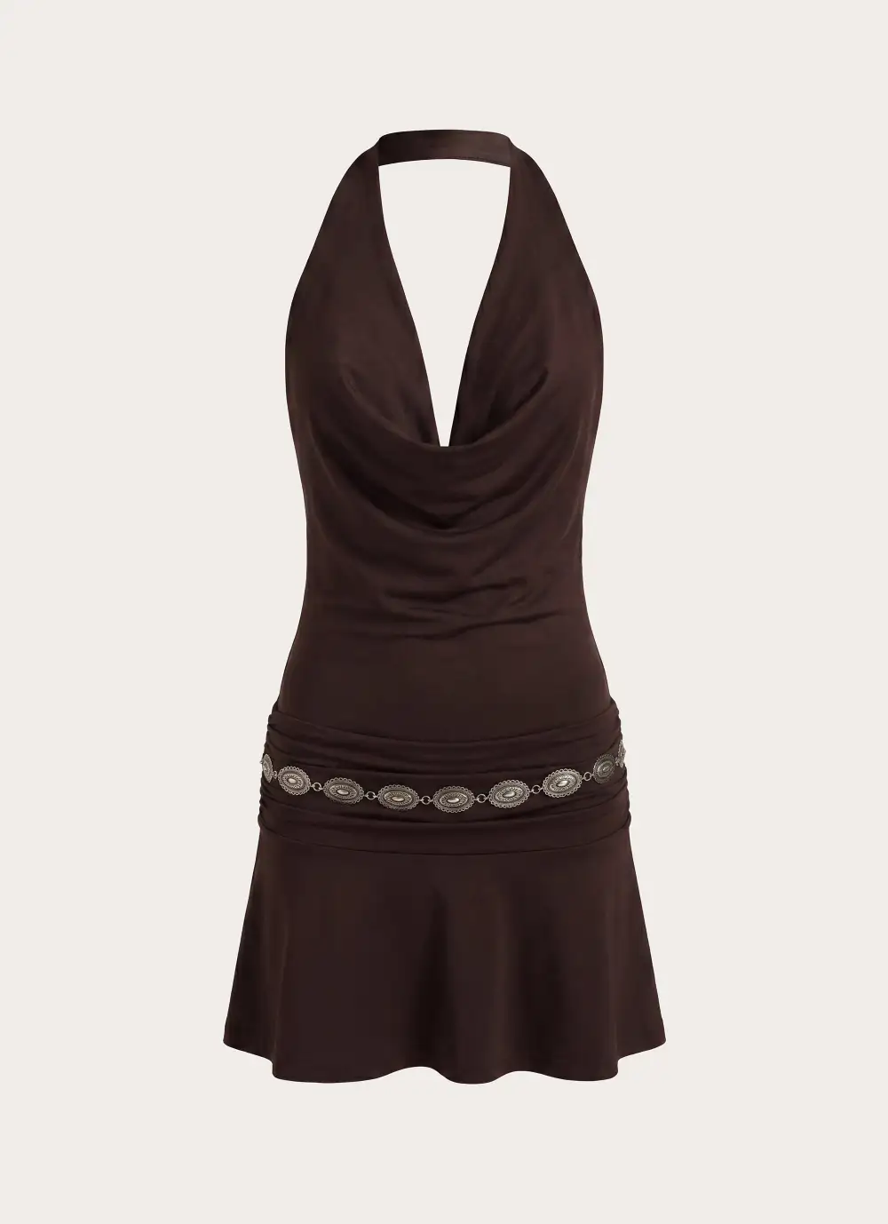 Refined Belted Mini Dress