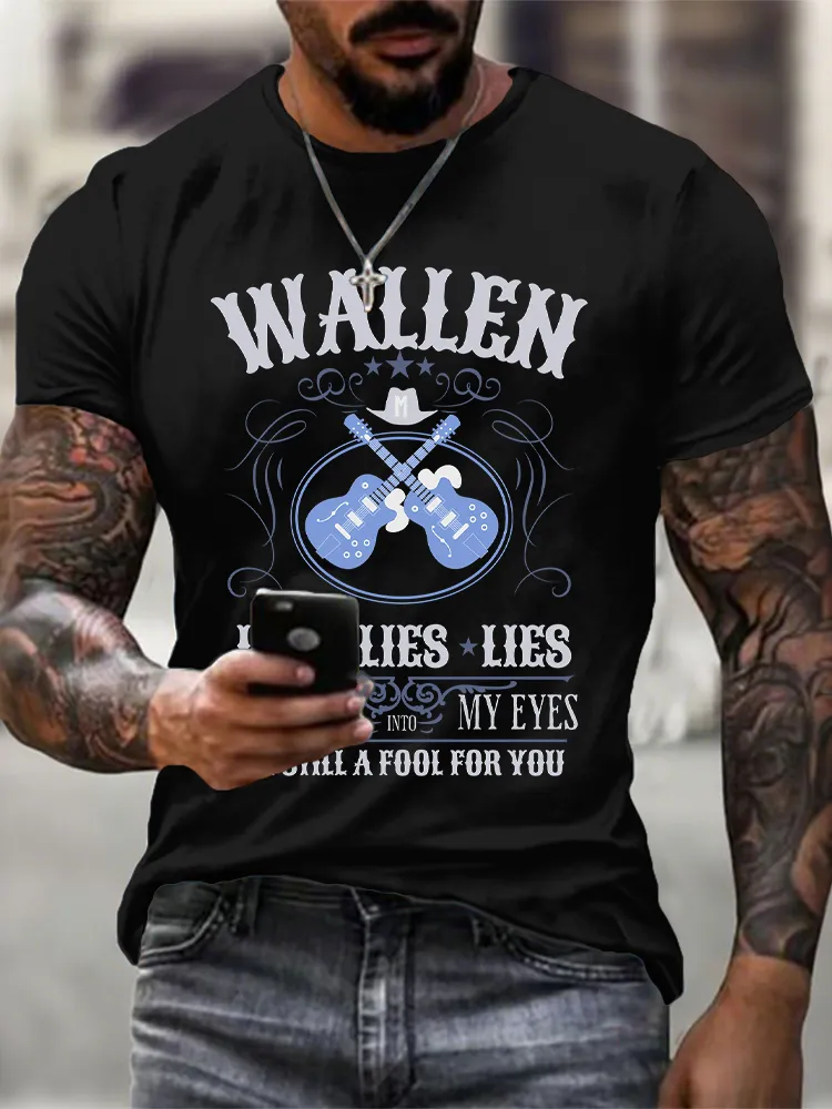 Men's Morgan Wallen Lies Lies Lies T-Shirt