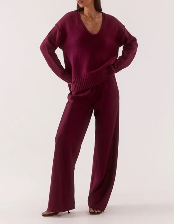 Blackberry Plunge Sweater