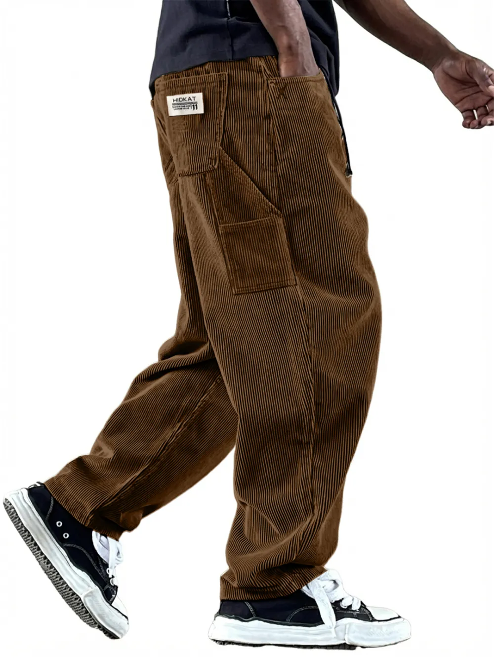 Comfort Fit Corduroy Utility Pocket Trousers