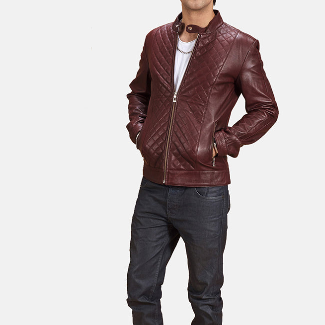 Men's Rugged Refined Biker Leather Jacket