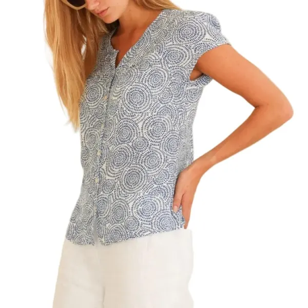 Relaxed Crinkle Viscose Women's Shirt