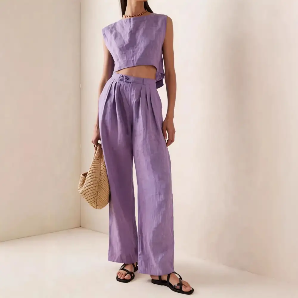 Wide-Leg Women's Matching Set