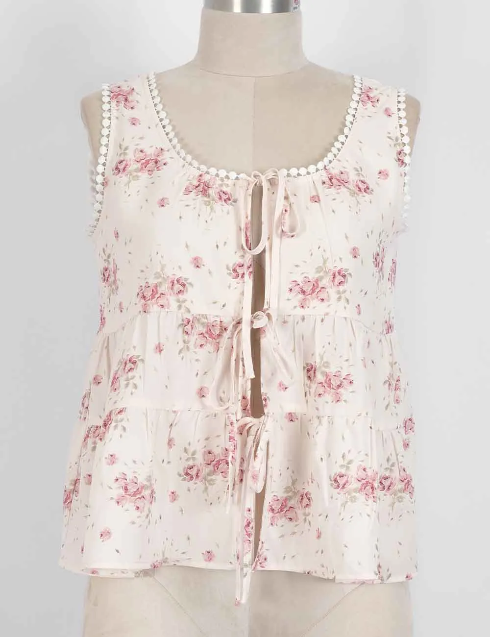 Boho Front Sleeveless Top