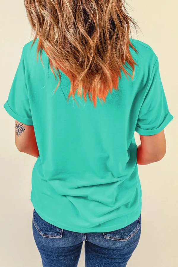 Mint Green Crew Neck Tee