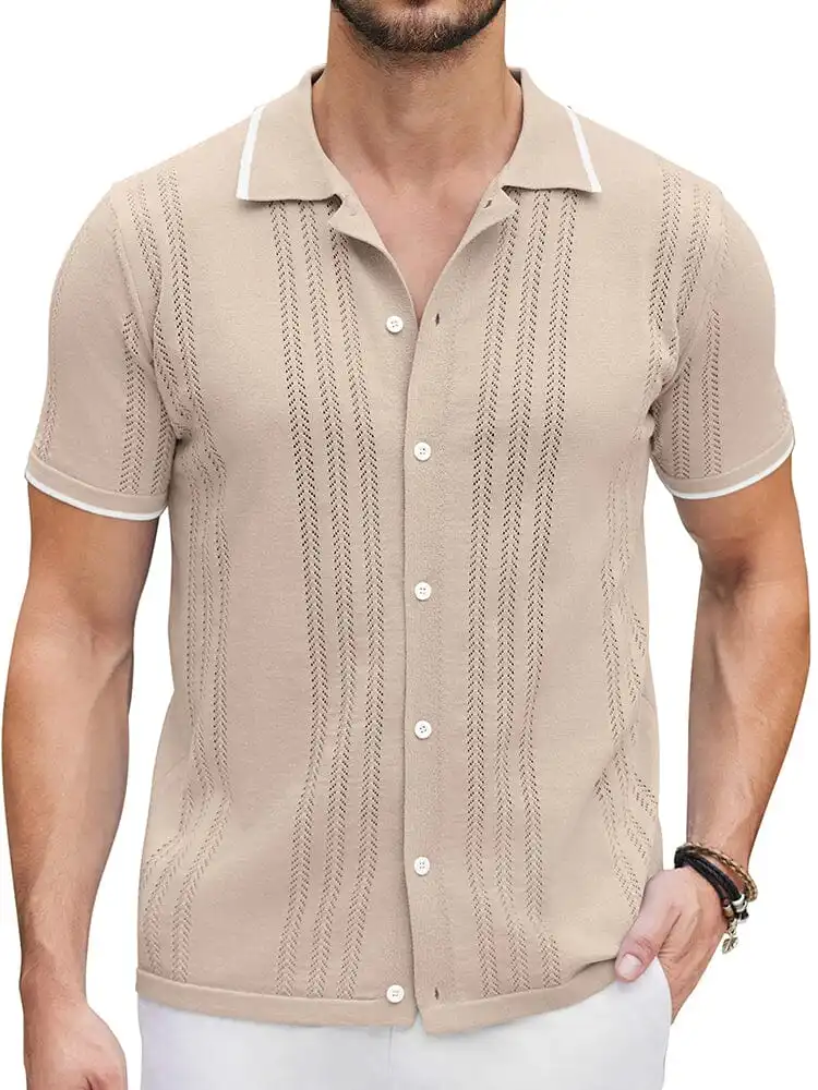 Casual Breathable Knit Shirt