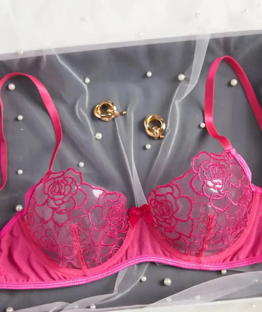 Embroidered Lingerie Set
