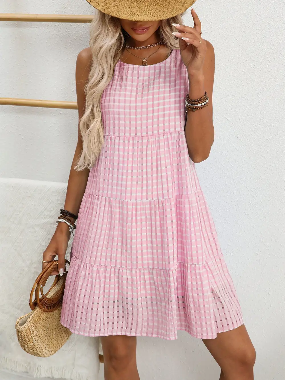 Roma Gingham Dress