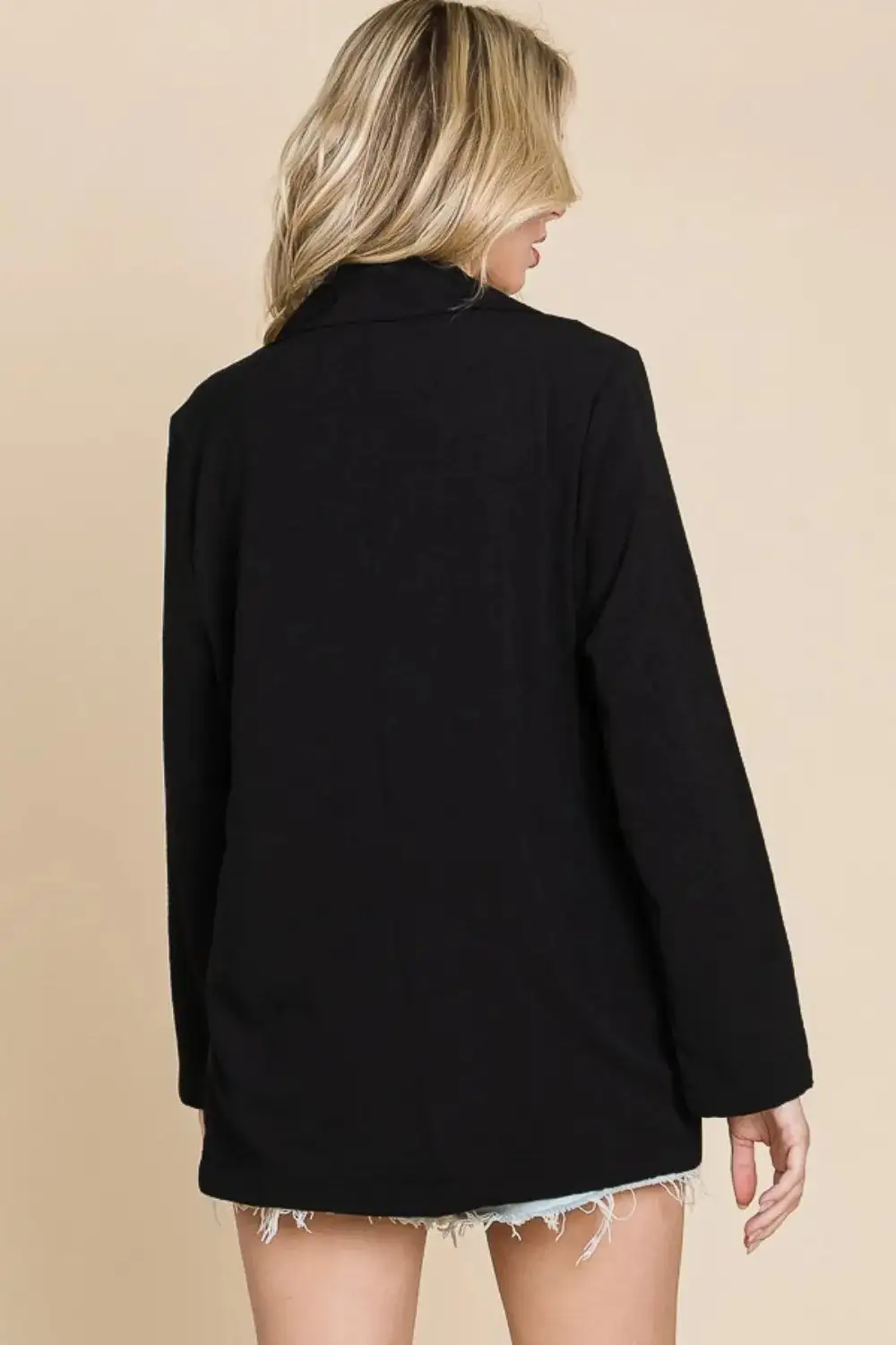Long Sleeve Pocket Detail Tailored Blazer