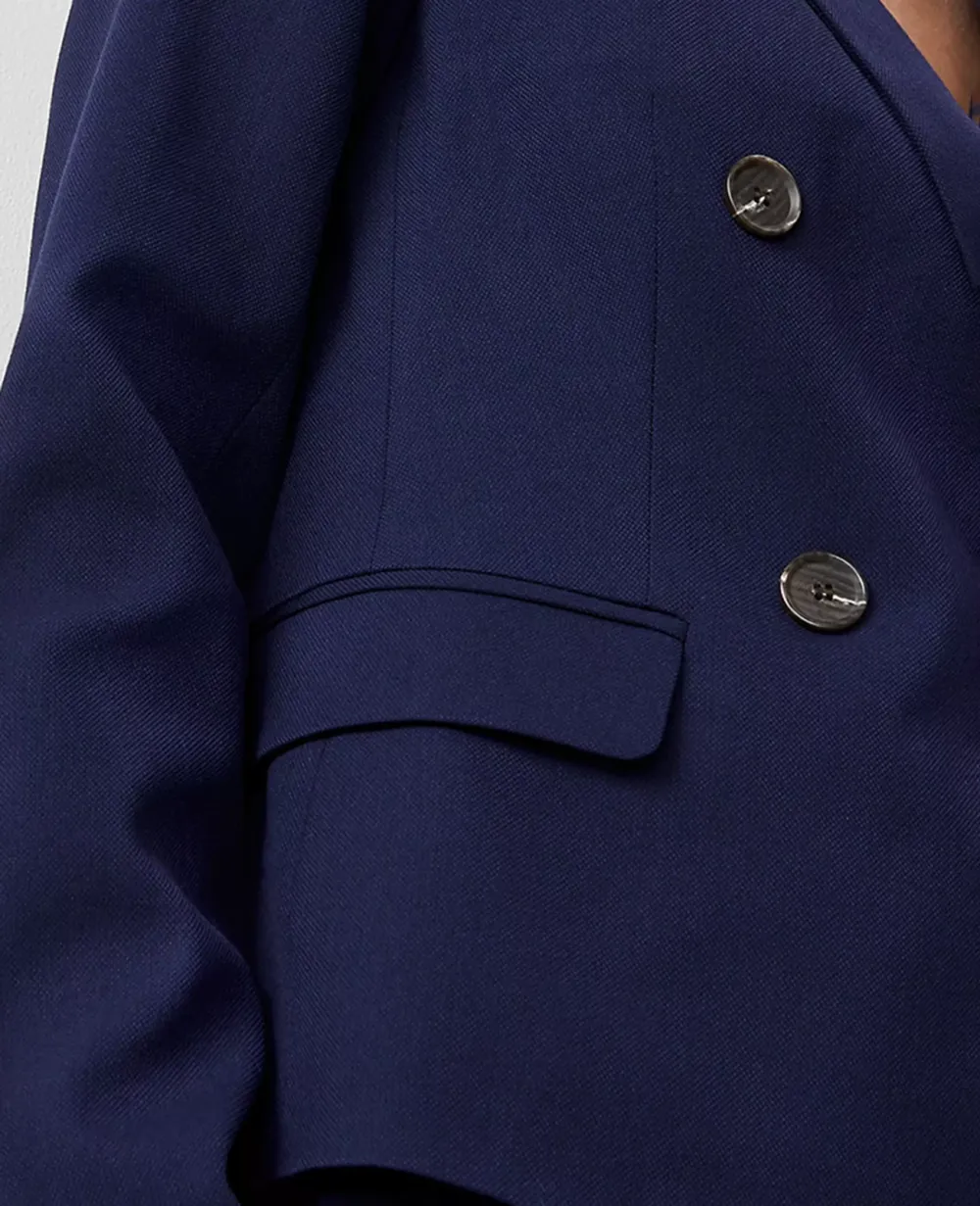 The Tailored Blazer In Textured Drape