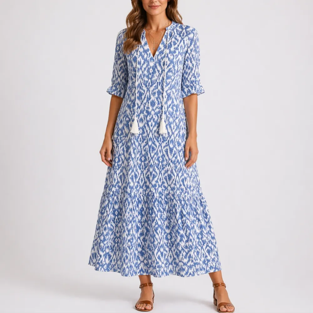 Evelyne Summer Flowy Maxi Dress